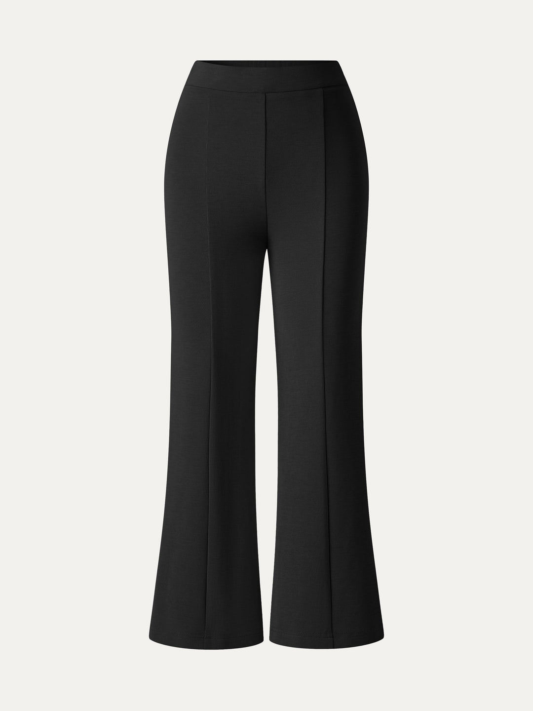 Sandwashed High Rise Cropped Flared Pants with Pockets