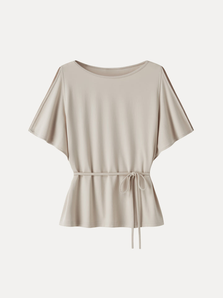 CoolTouch Relaxed Boatneck Self-Tie Top