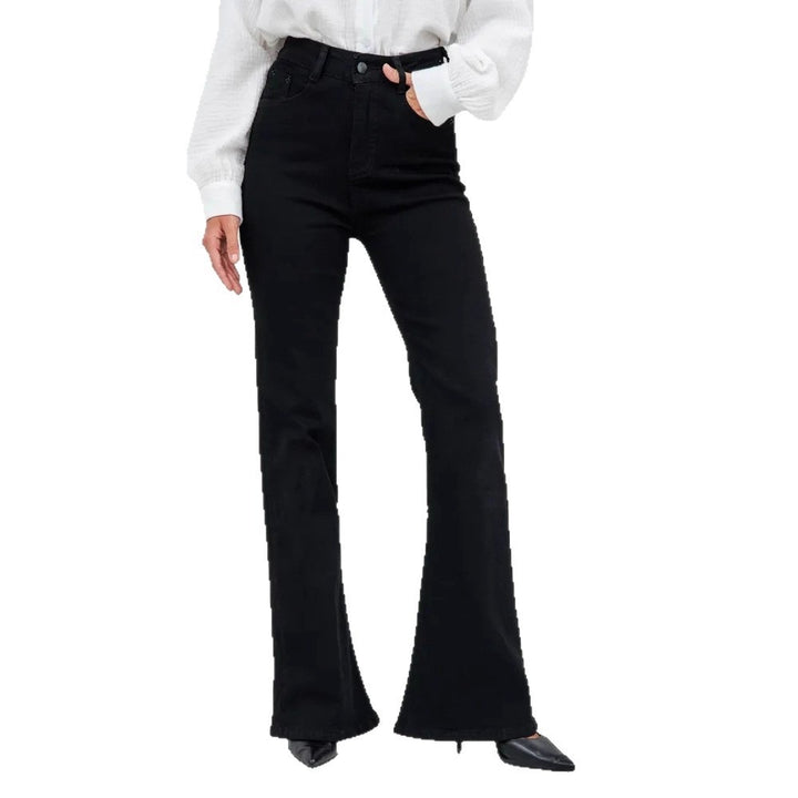 Slightly Stretchy Slightly Flared Full-length Jeans