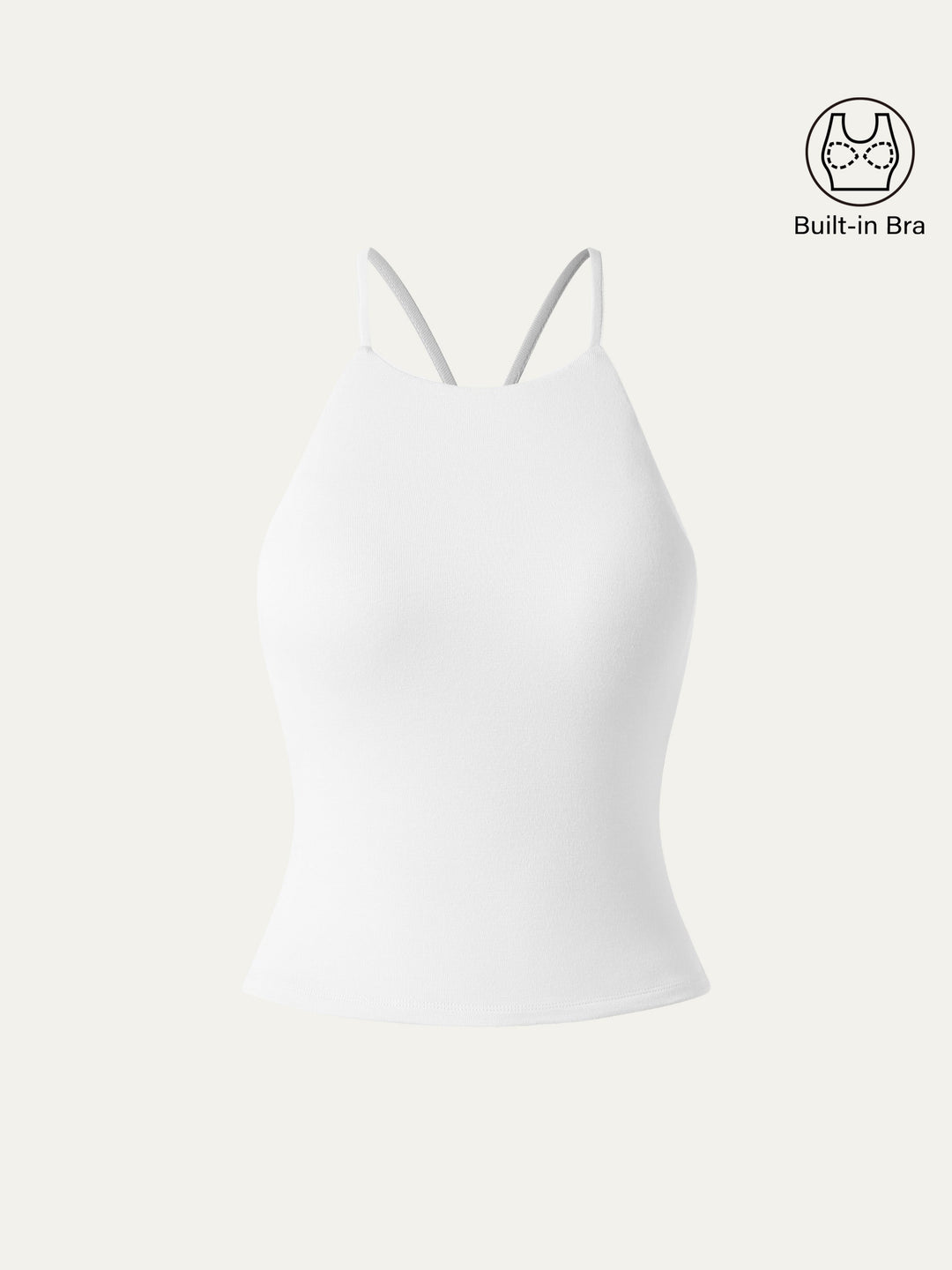 Tie Back Bandless Crop Bra Tank Top