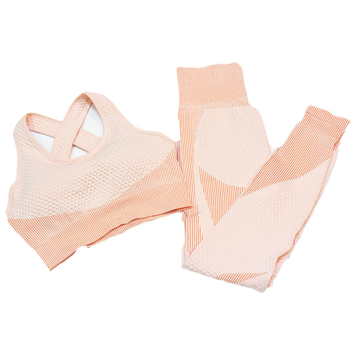 Women's Sports Bra & Leggings Set - Two-Piece Fitness Outfit