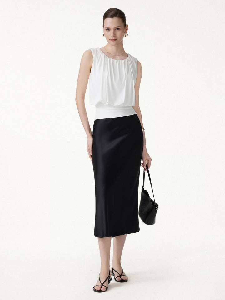 Gathered Sleeveless Bra Top
