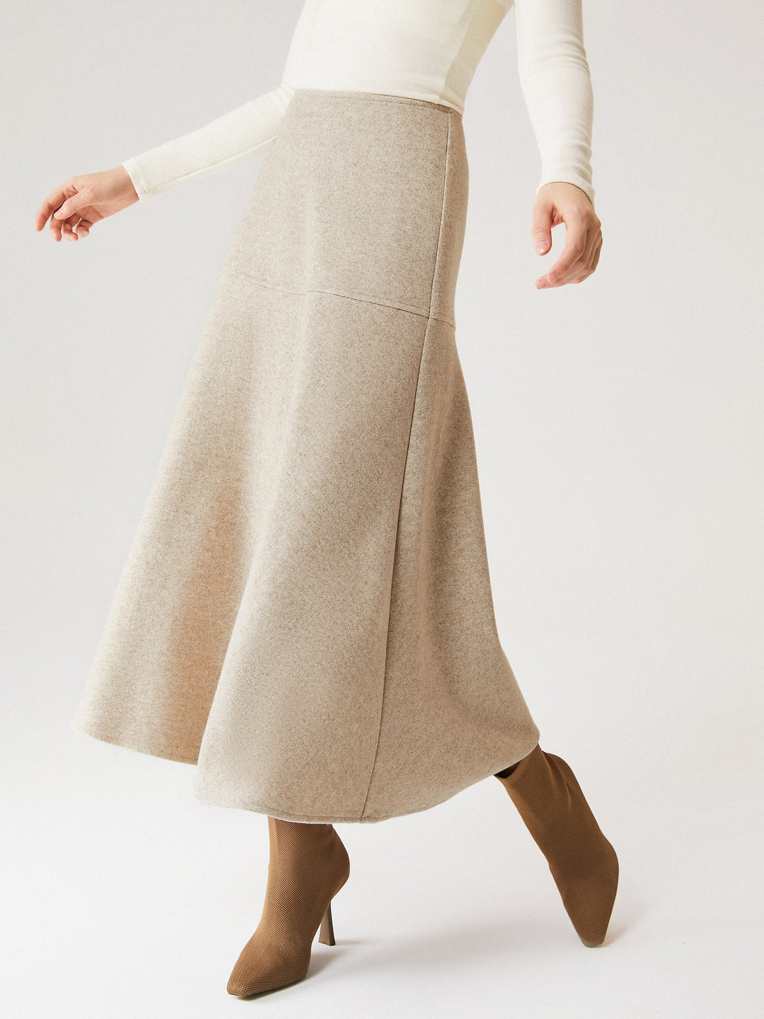 FuzzLuxe Flared Maxi Skirt