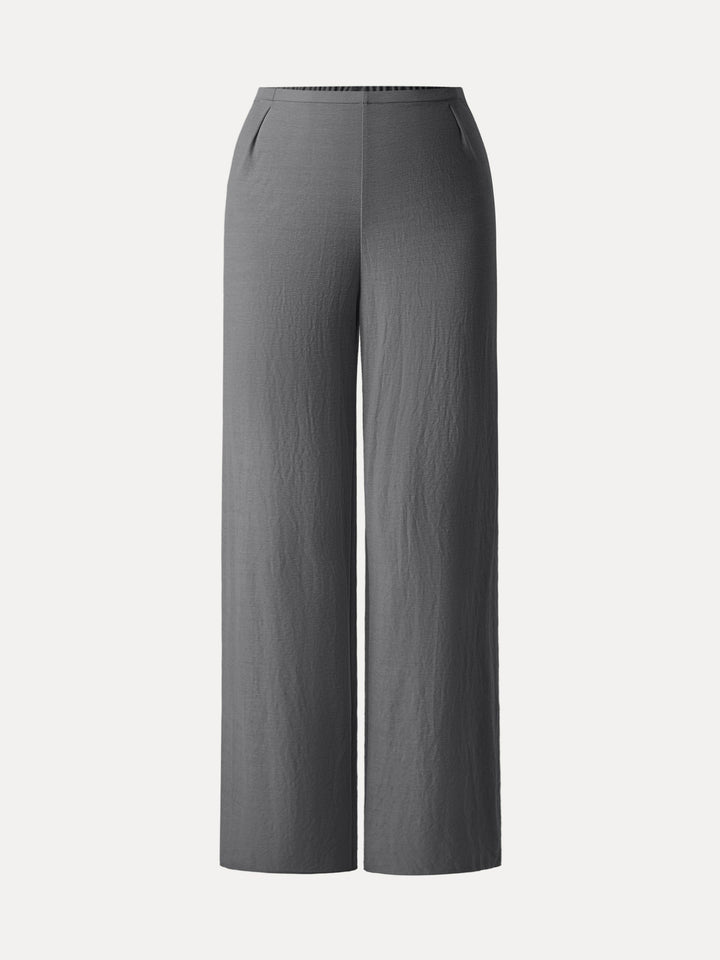 Breathable Cotton-linen Straight Leg Pant