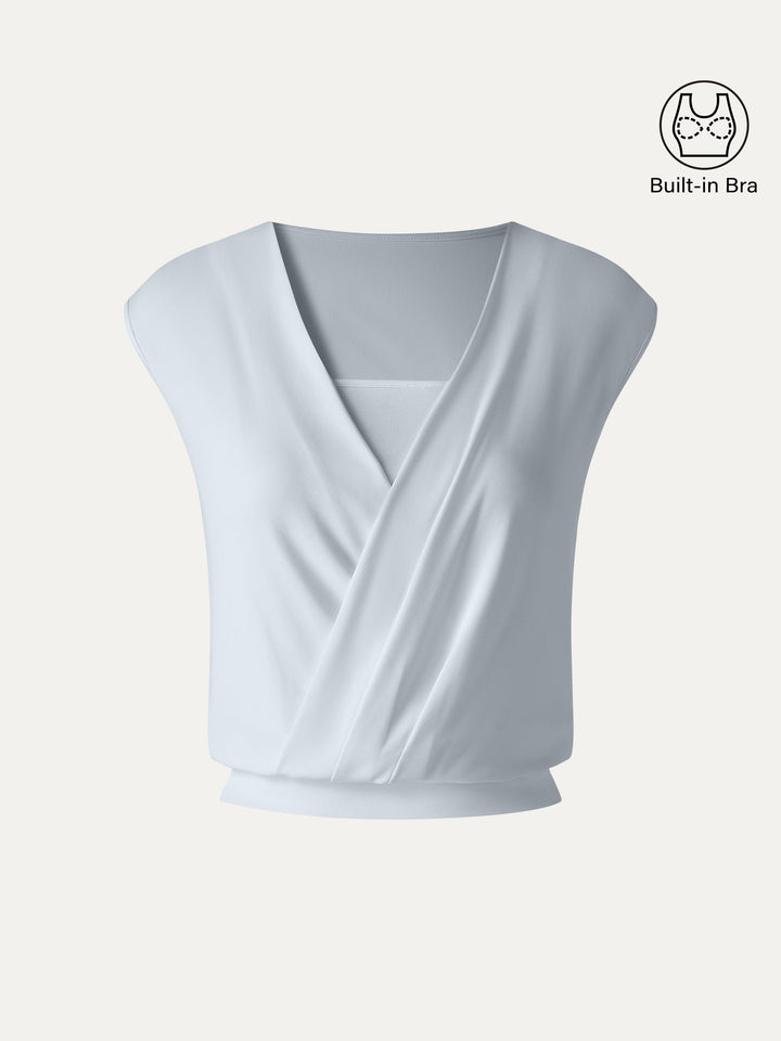 Sandwashed Modal 2-in-1 Wrap Bra Tank