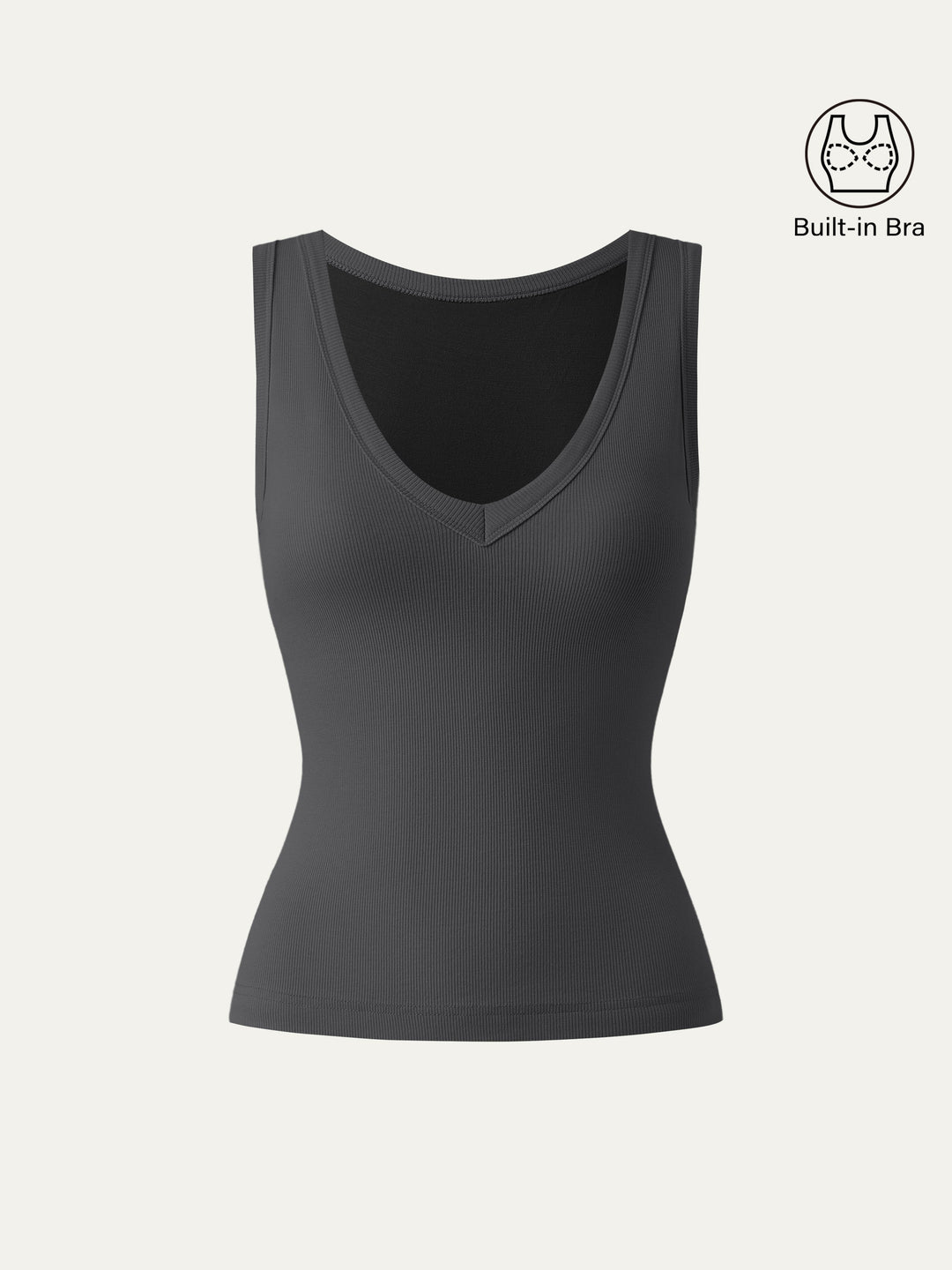 V-neck Cotton New Airy Bra Tank