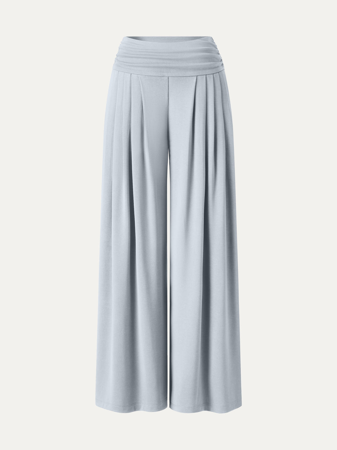 Sandwashed Super Flowy Tucked Palazzo Pant with Pockets