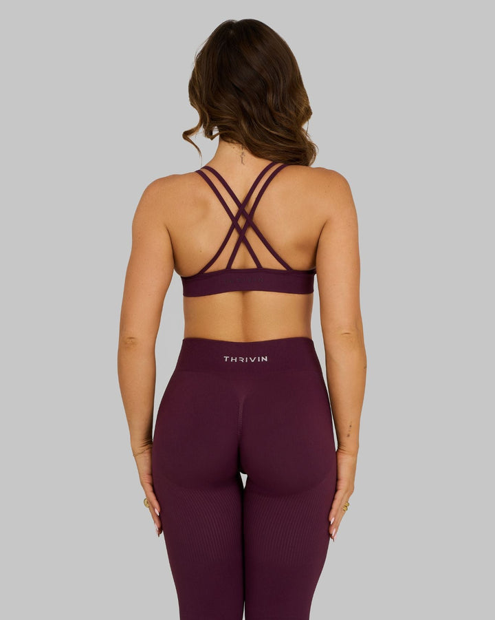 Elevate™ Sculpting Seamless High Apex Bra | Winter Plum