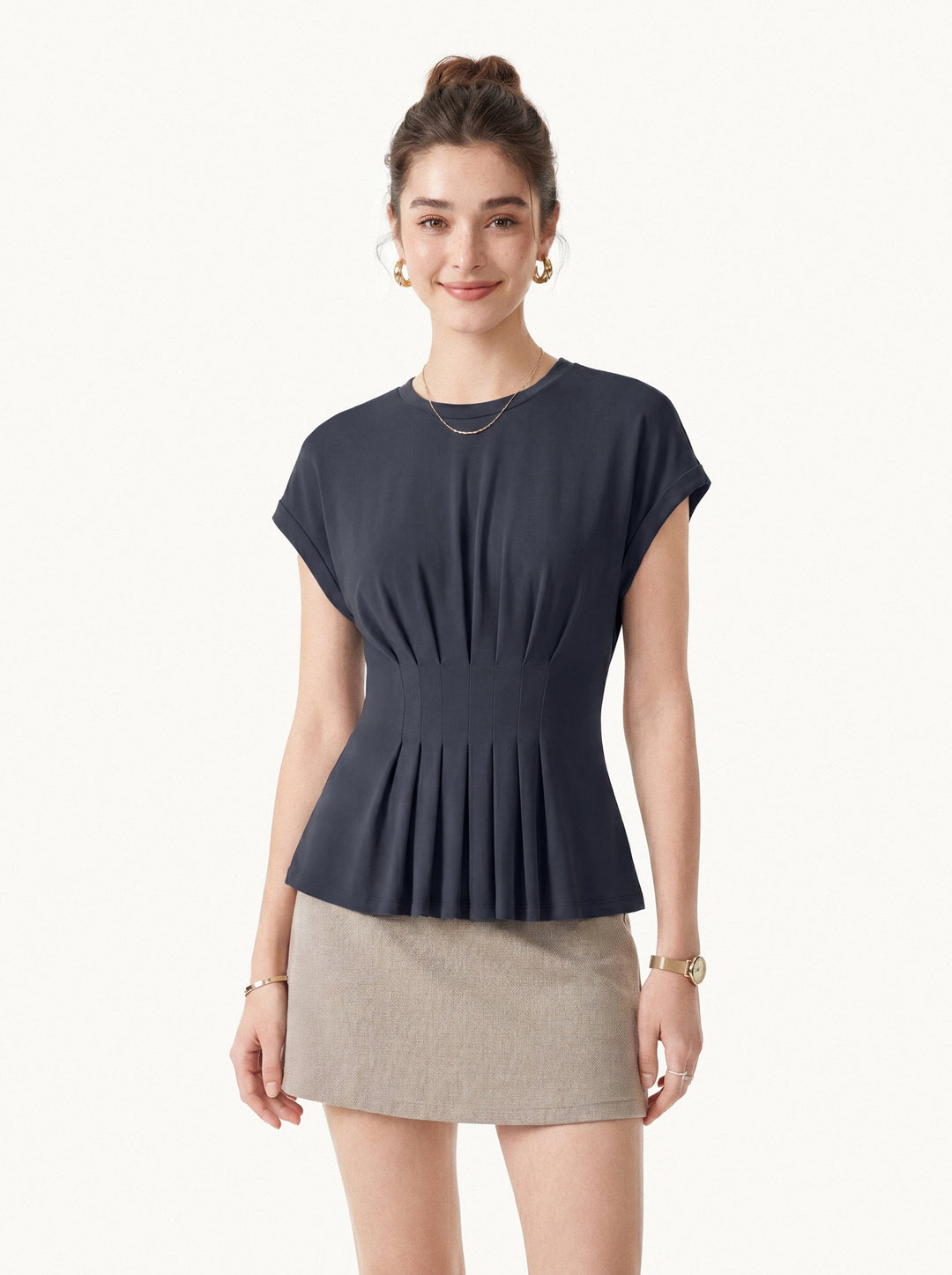 Tucked Short Sleeve Tee