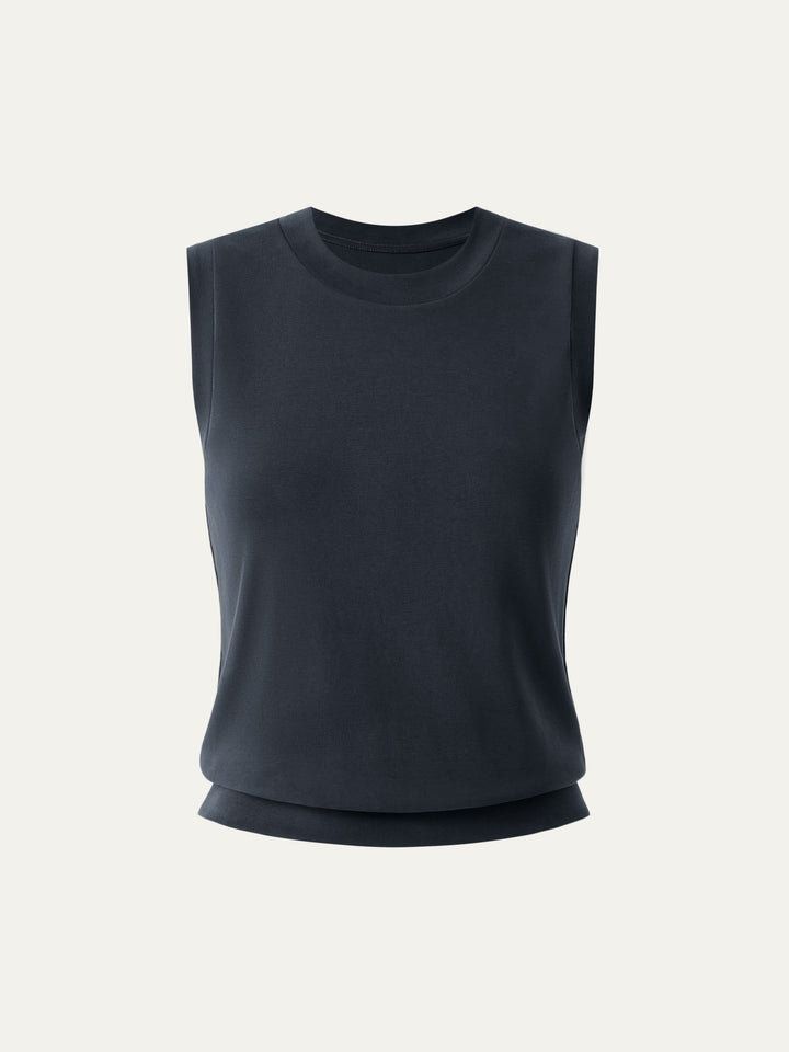 Sandwashed Crew Neck Top