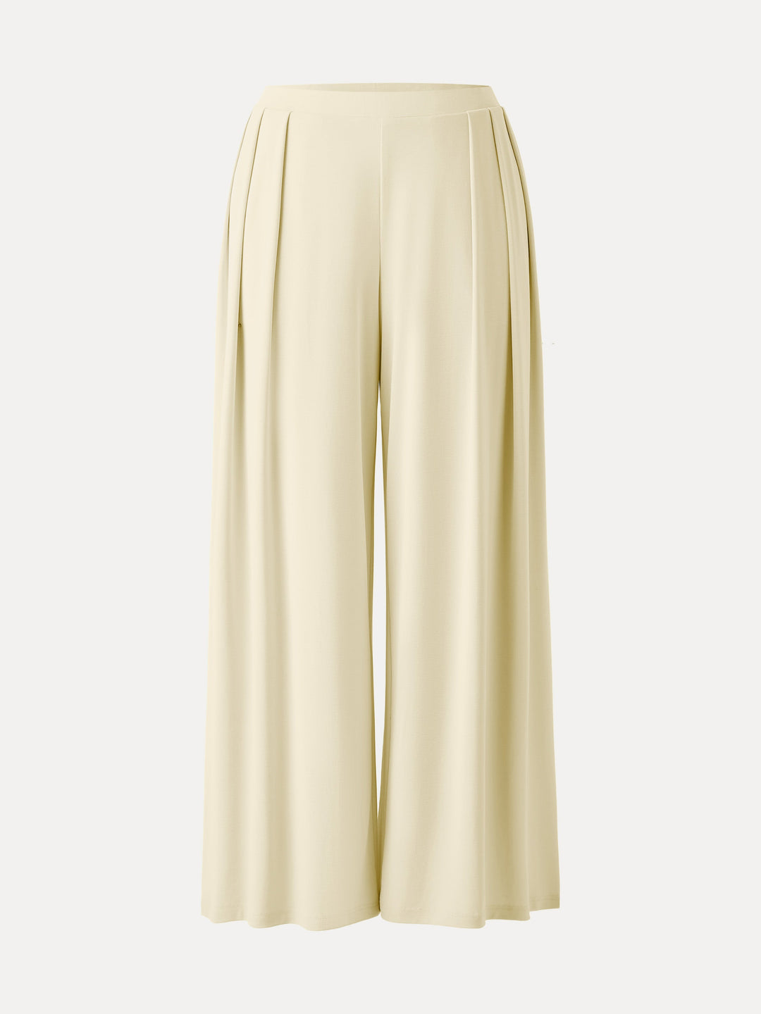 Sandwashed Mid Rise Pleated Wide Leg Palazzo Pant with Pockets