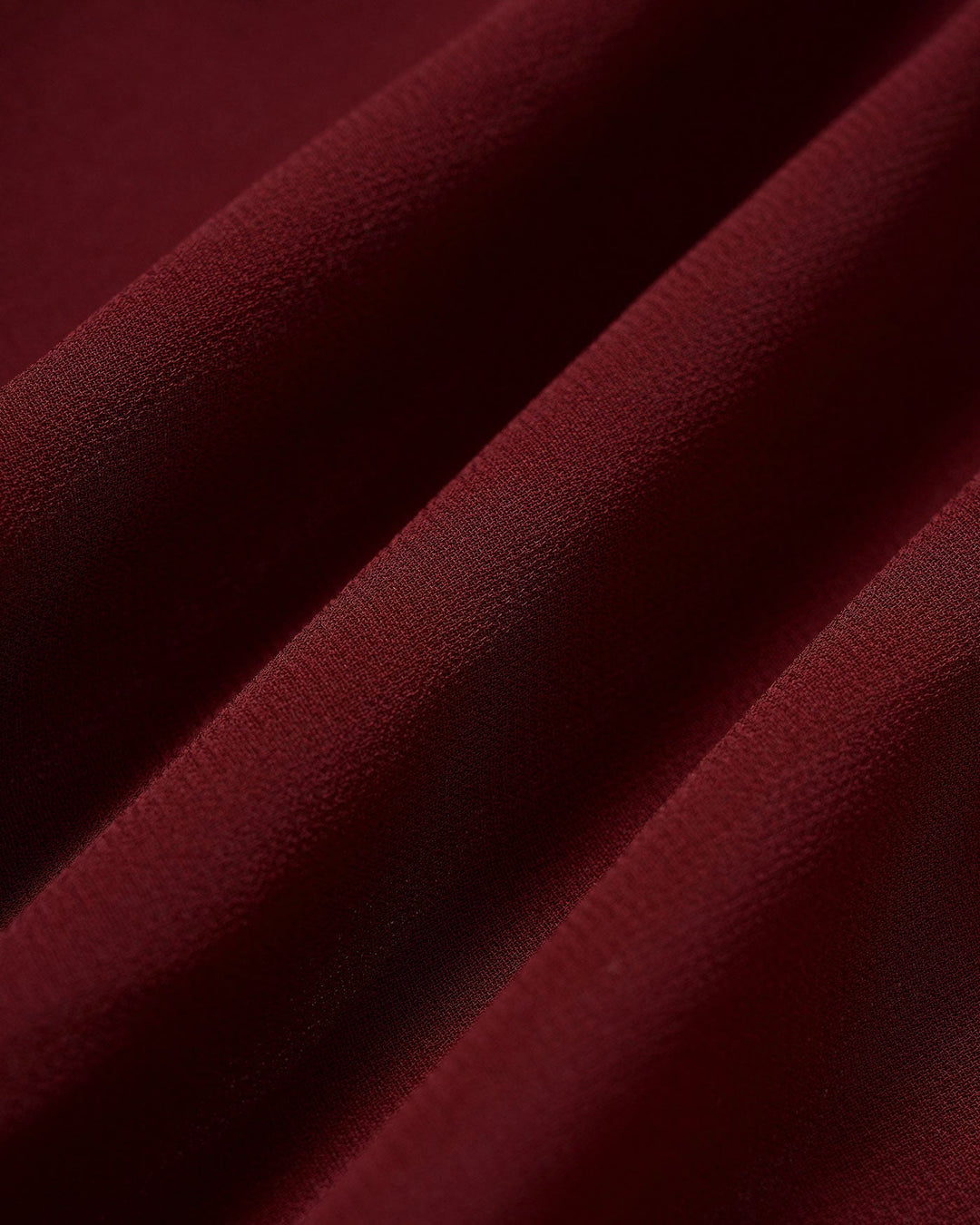 Wine Red Chiffon Sleeveless Midi Dress