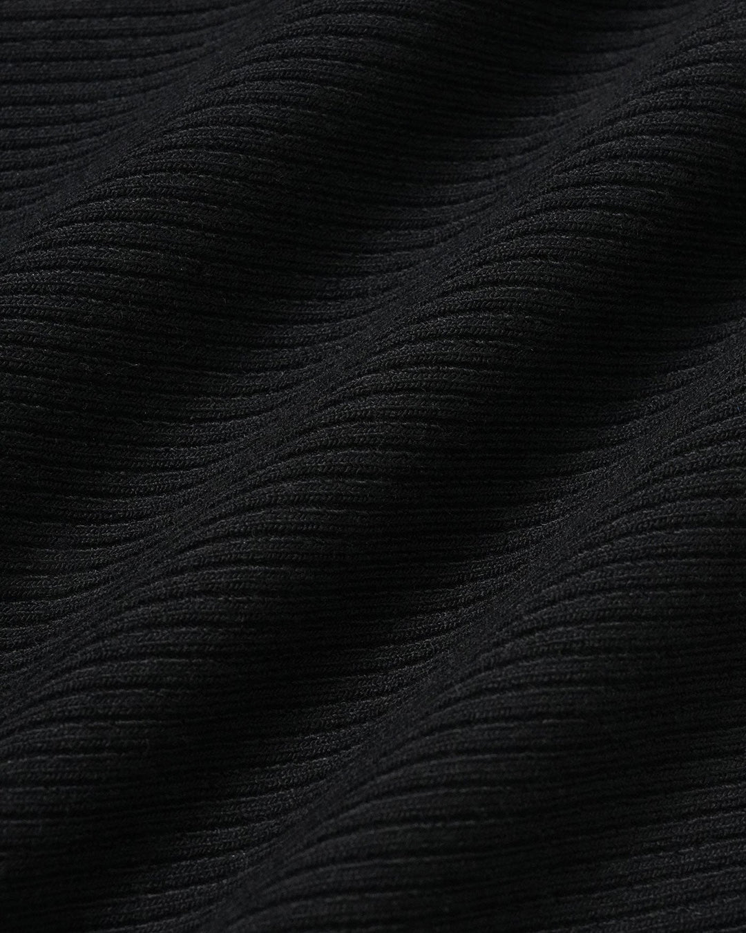 The Black V Neck Ribbed Knit Tank Top