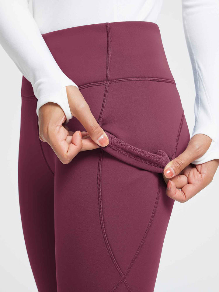 27" Thermal Fleece High-Waist Yoga Leggings