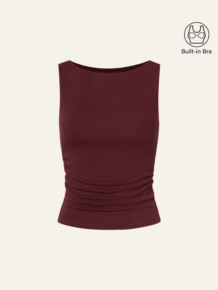 Boat Neck Bra Tank
