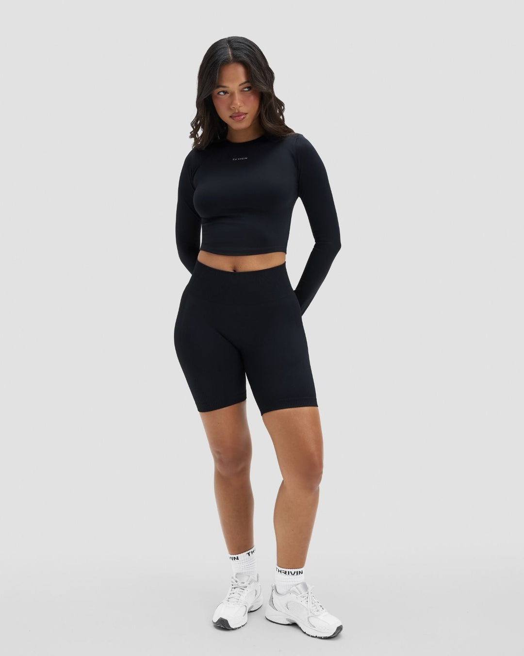 Elevate™ Compression Long Sleeve Top | Night Black
