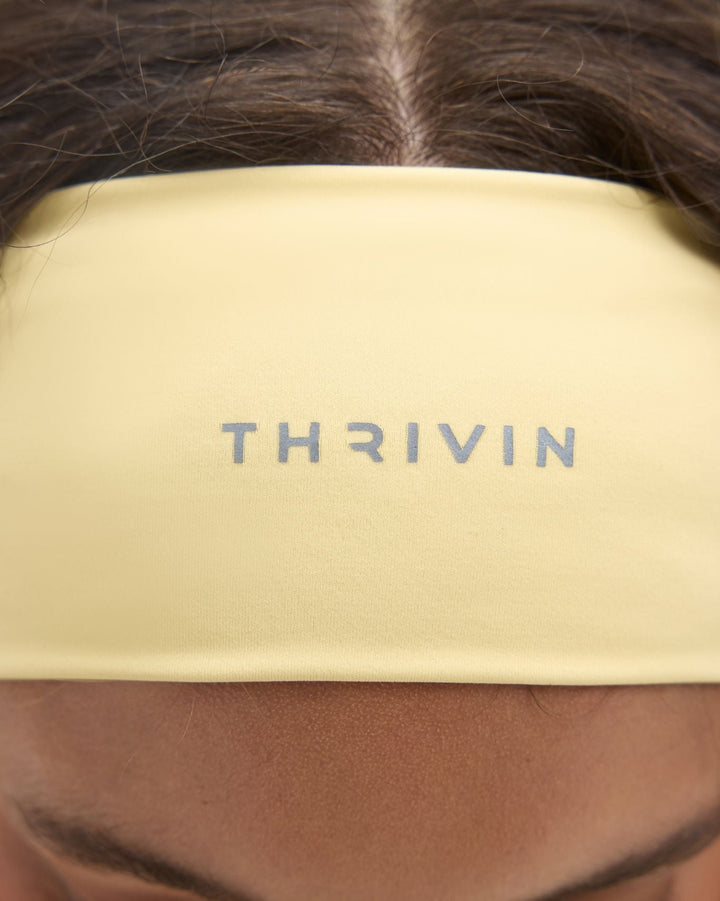 The Essential Collection Chrome Logo Headband | Golden Butter
