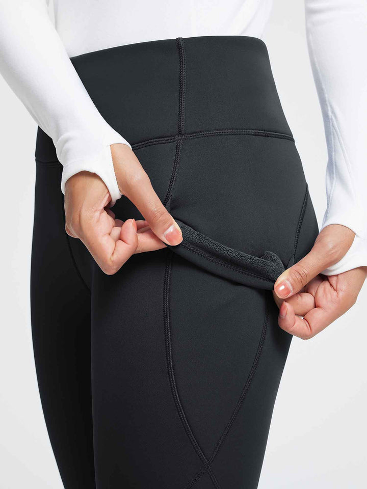 27" Thermal Fleece High-Waist Yoga Leggings