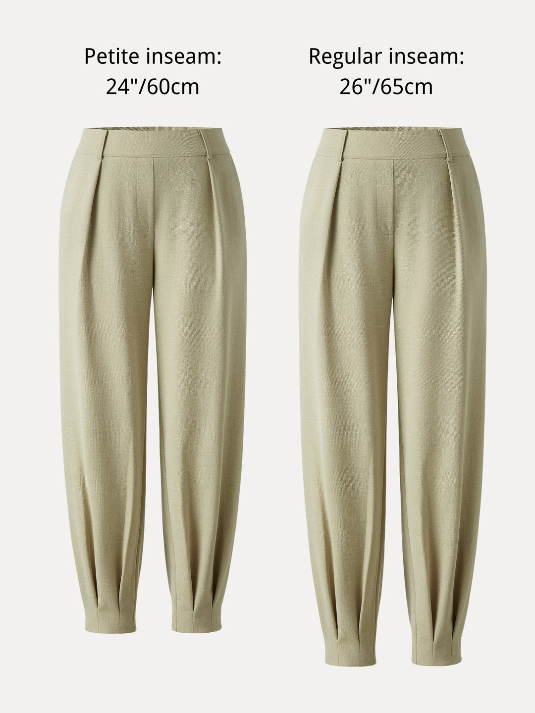 Stretch Linen-Like Wrinkle-Resistant Tapered Pant