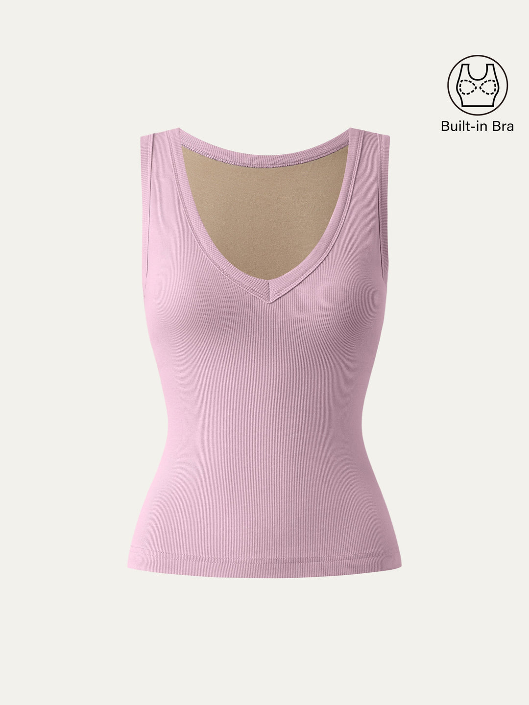 V-neck Cotton New Airy Bra Tank