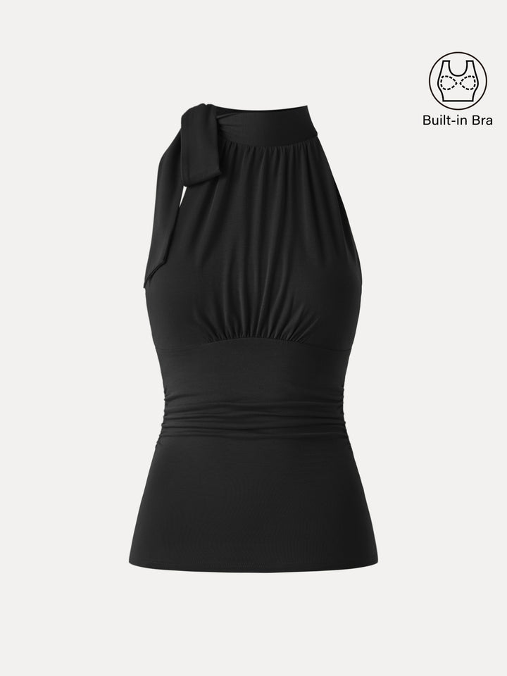 High Tie Neck New Airy Bra Tank