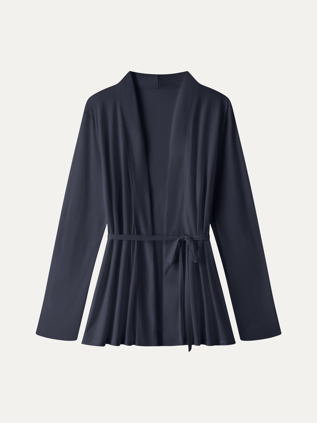 Airy Soft Open Front Cardigan with Tie