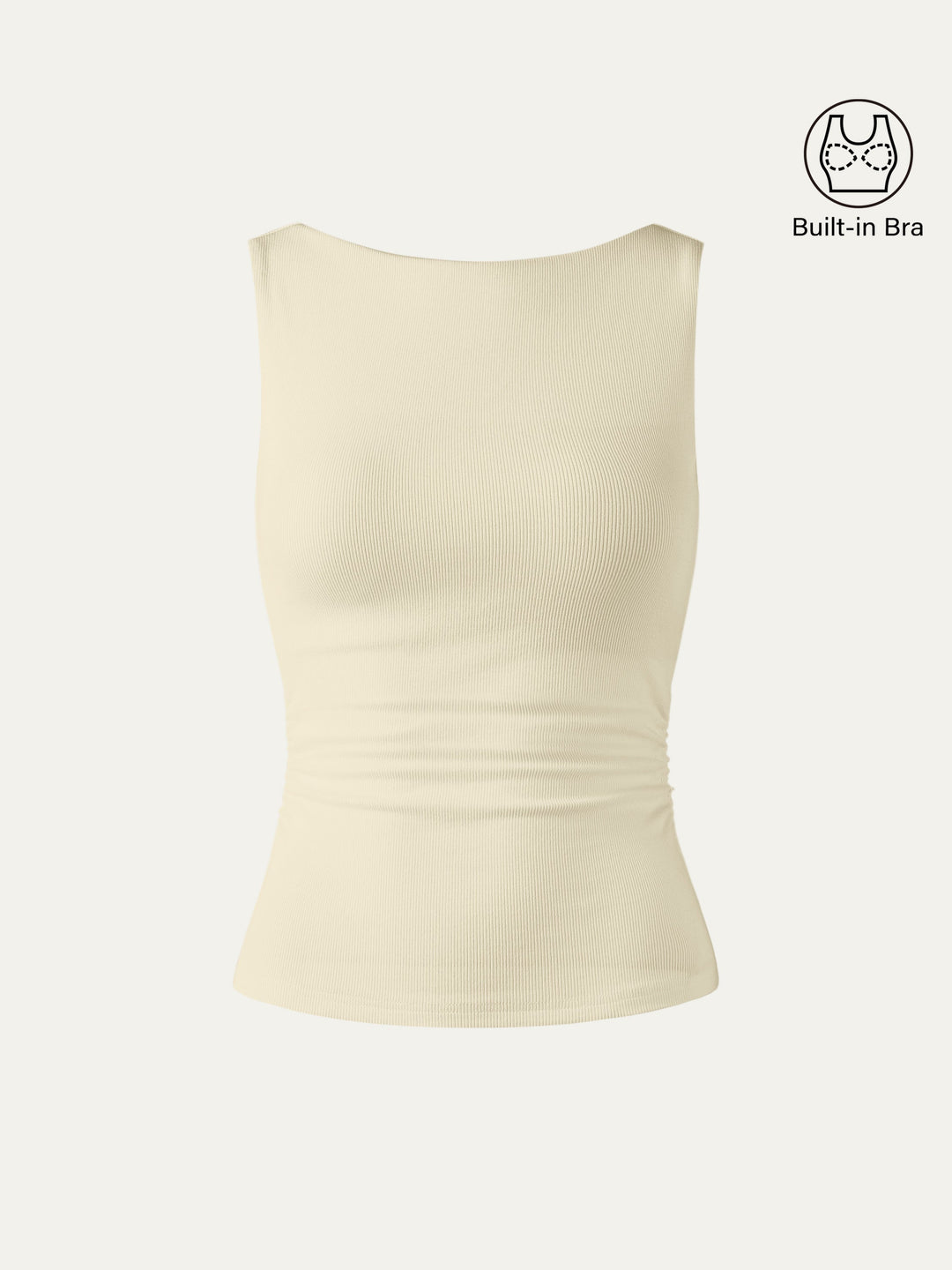 Elastic Open Back Bra Tank