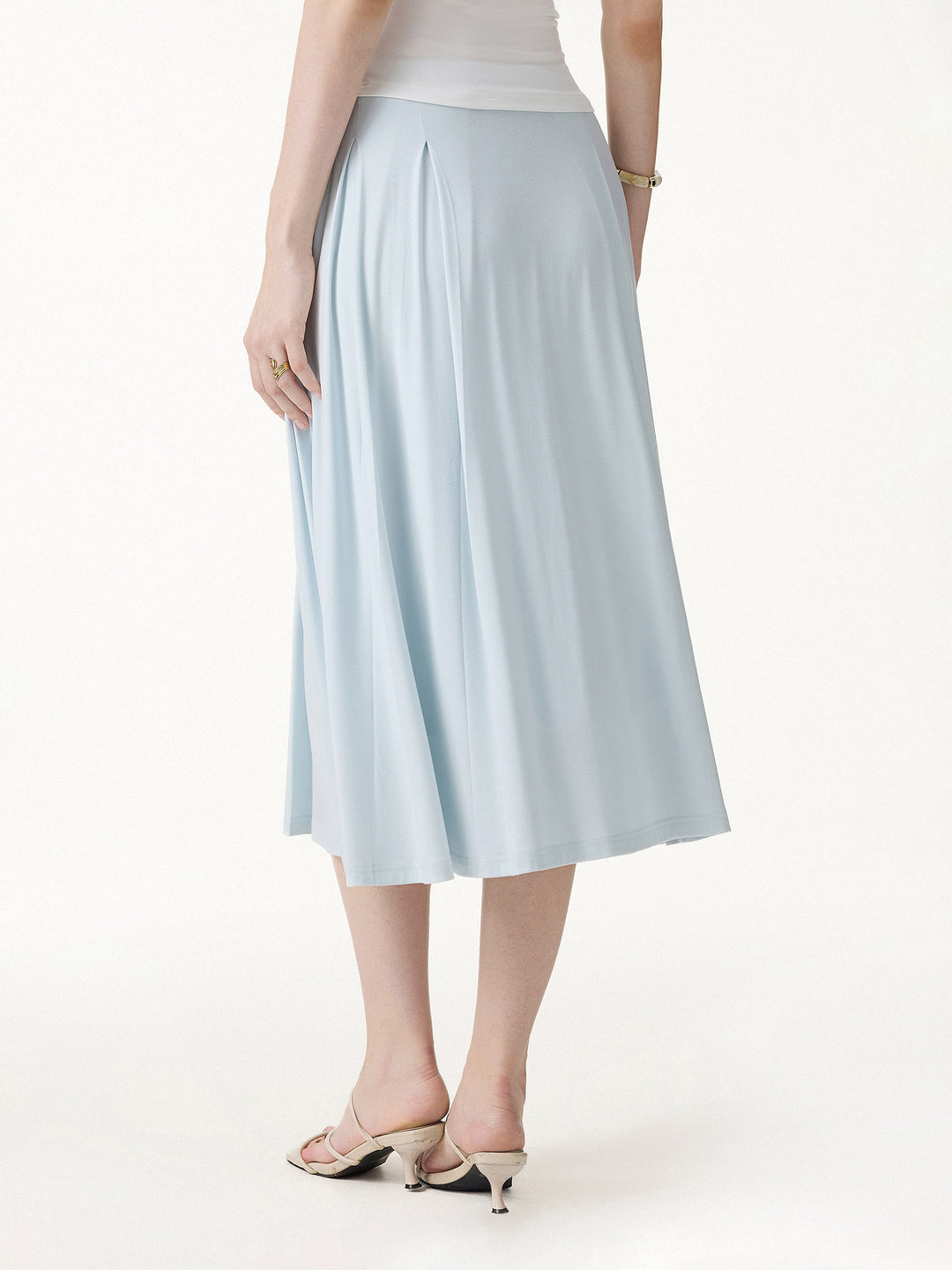 CoolTouch Circle Flare Midi Skirt with Pockets