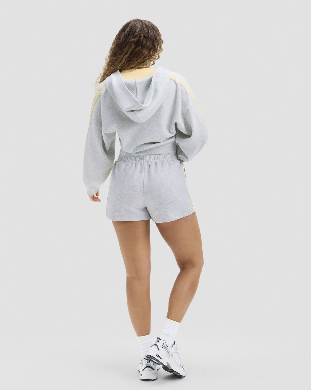 Essential Jersey Stripe Zip Up Jacket | Marl