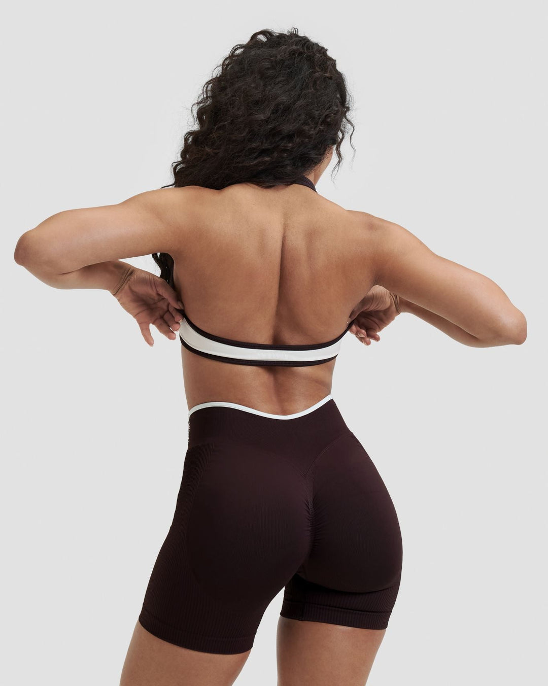 Elevate™ Outline Halterneck Bra | Cream