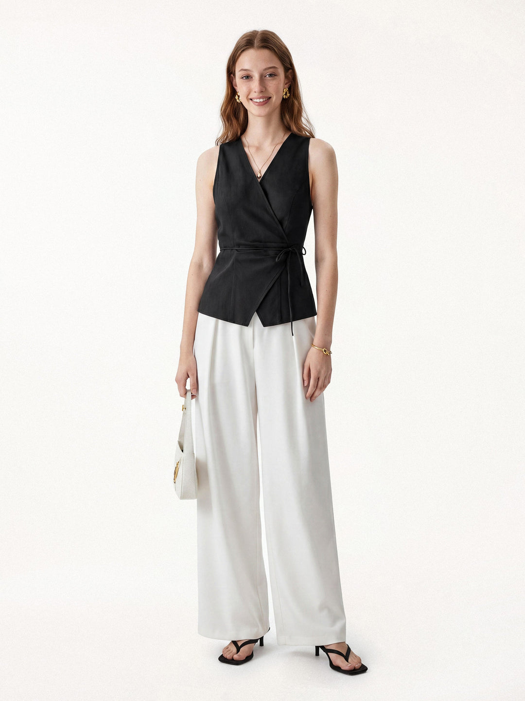 Wrap Top with Self-Tie