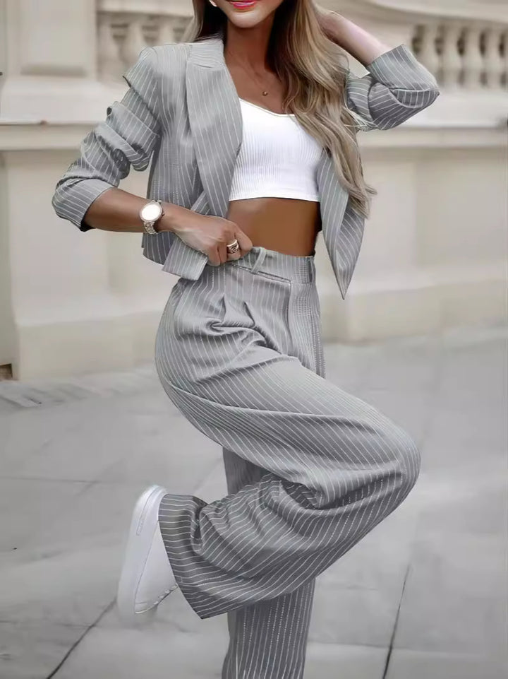 Harper Suit Striped