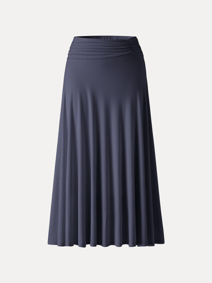 European Linen Flowy Vacay Maxi Skirt