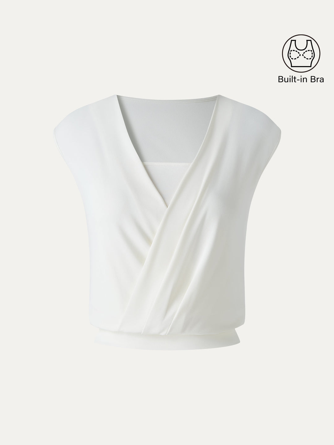 Sandwashed Modal 2-in-1 Wrap Bra Tank