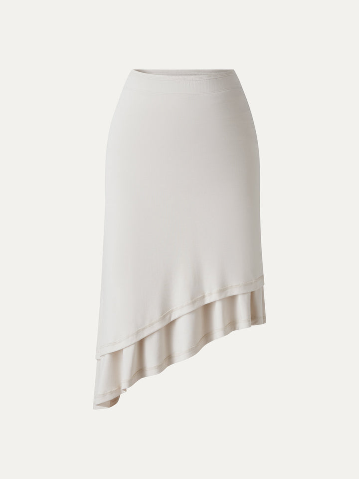 CoolTouch Asymmetrical Ruched Skirt