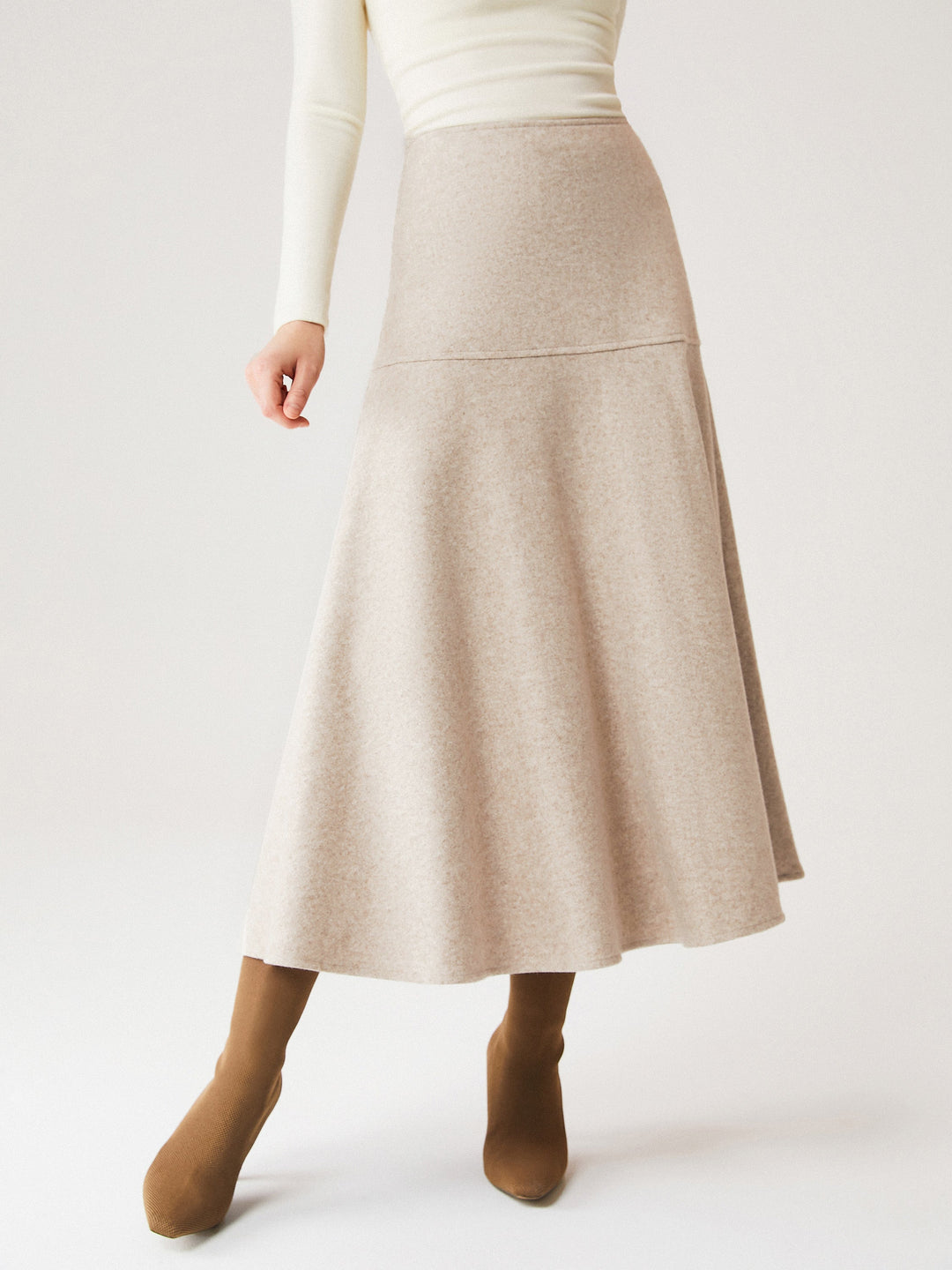 FuzzLuxe Flared Maxi Skirt