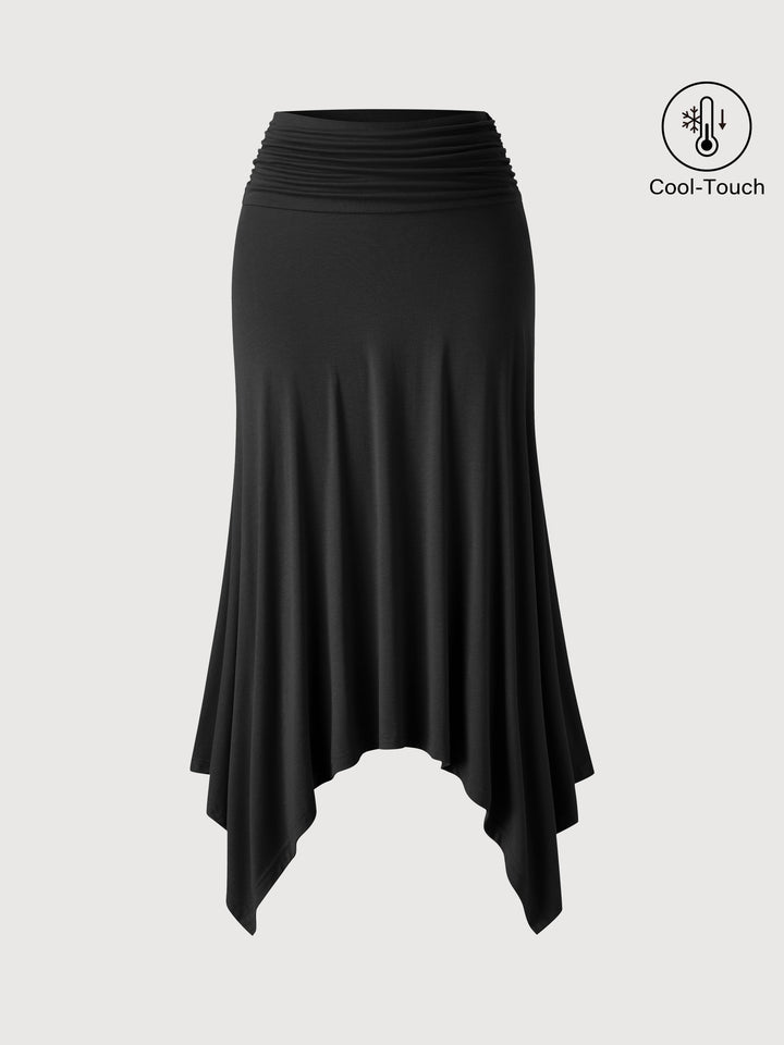 CoolTouch Handkerchief Hem Ankled Skirt