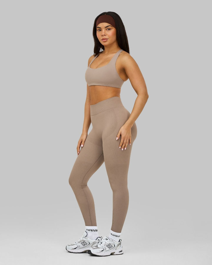 Elevate™ Sculpting Medium Impact Multiway Bra | Latte