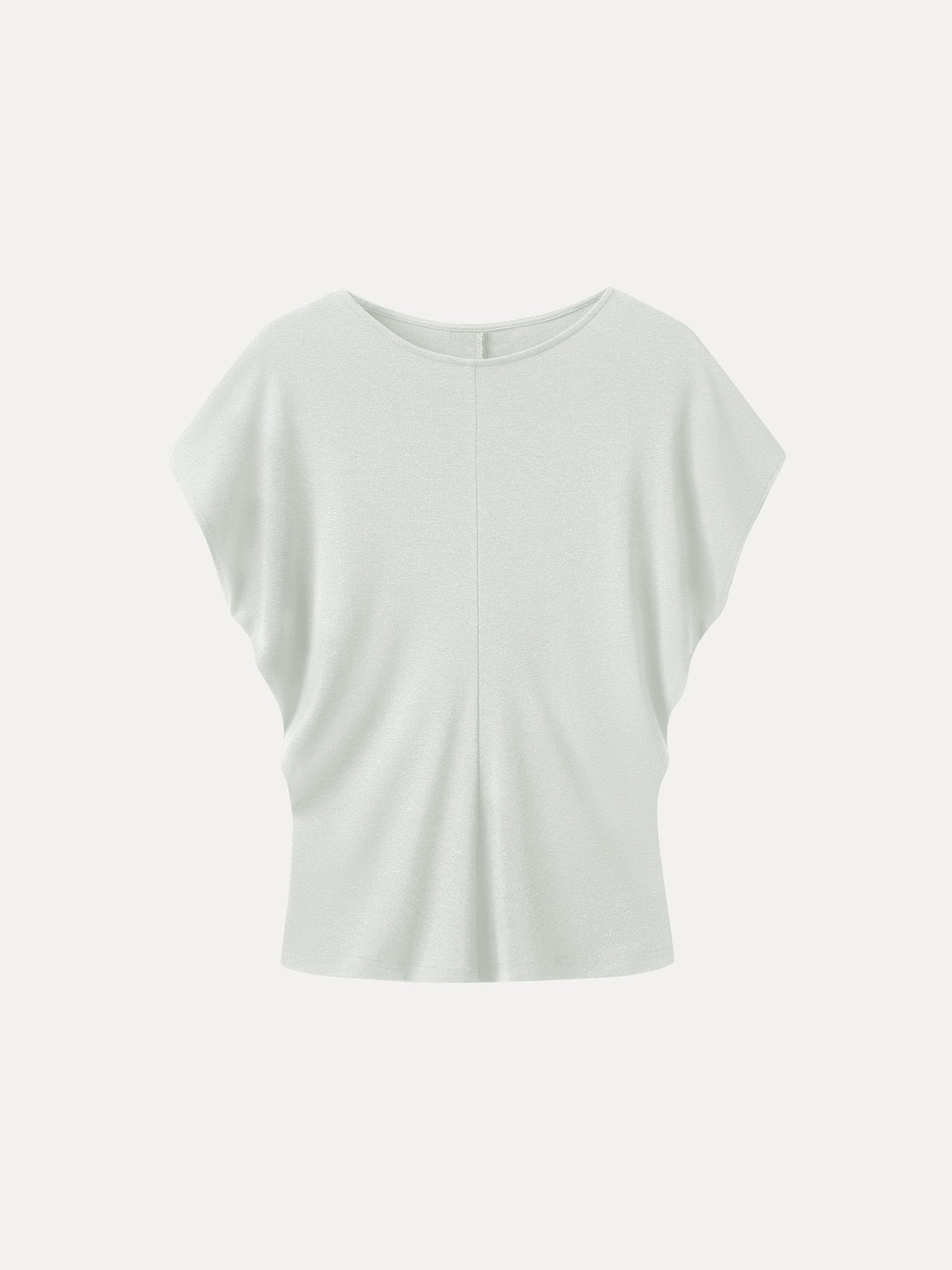 Linen-Blend Round Neck Relaxed Summer Top