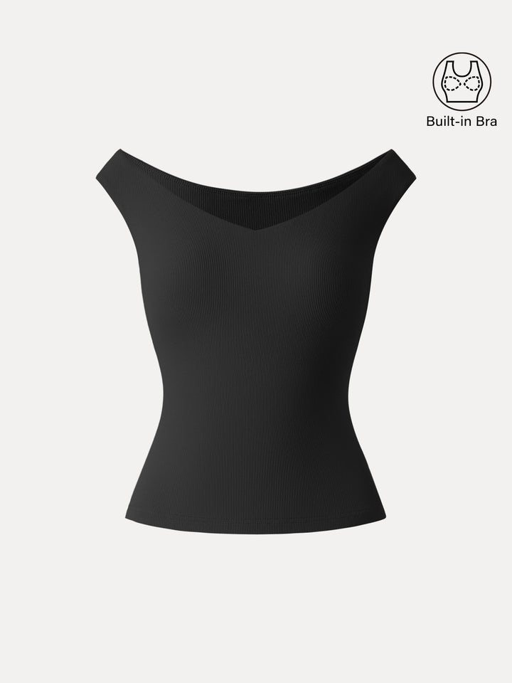 Essential V-neck New Airy Bra Top