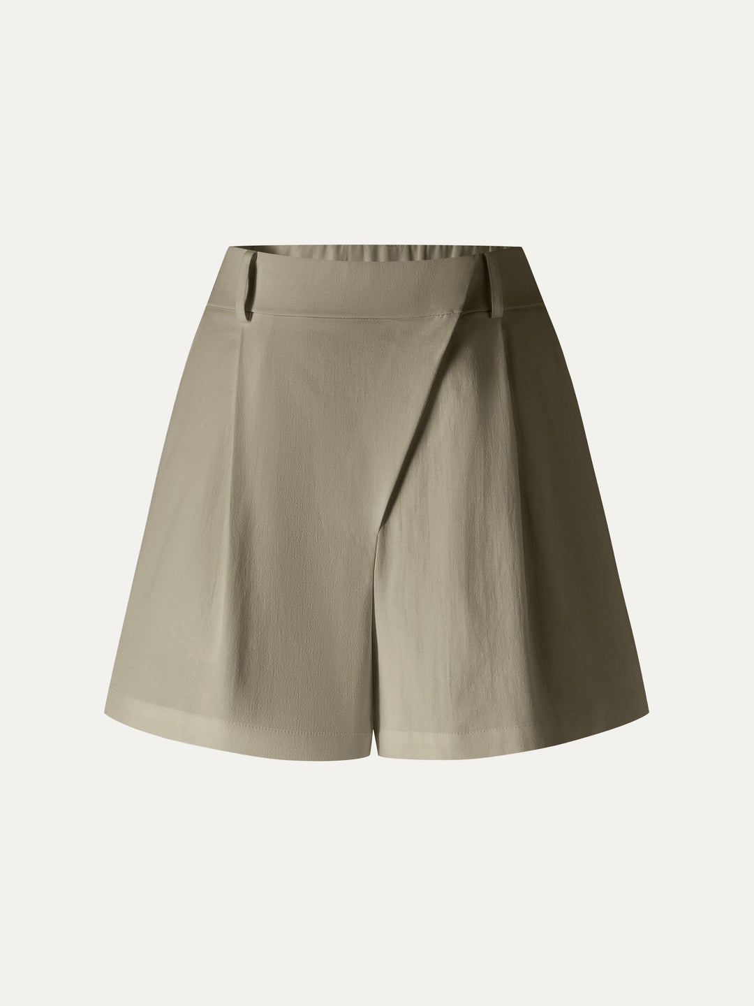 Not-See-Thru Linen-Like A-Line Shorts