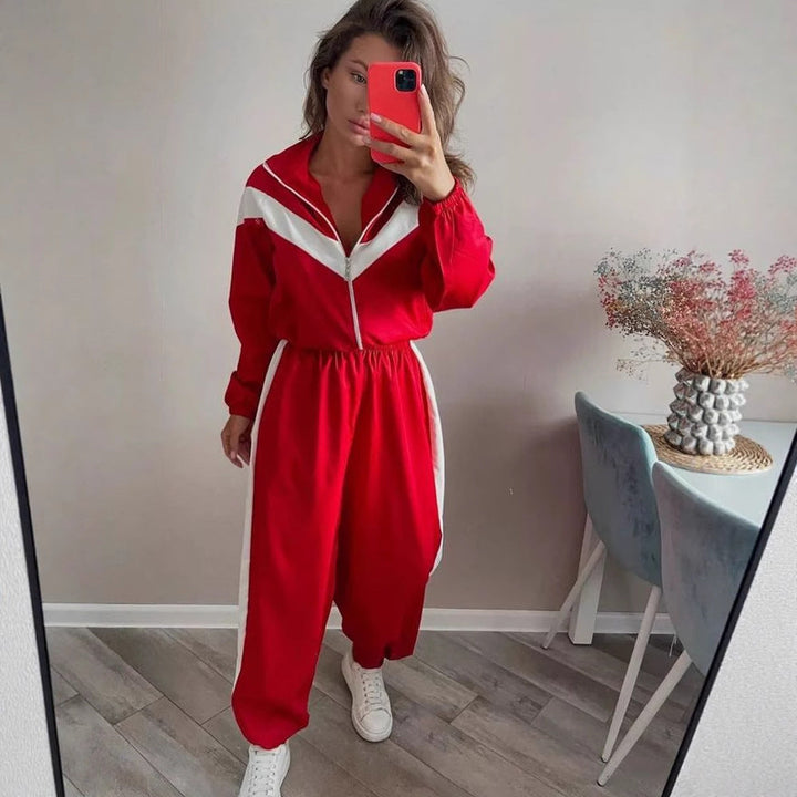 Sport Cardigan Trousers Suit Street Style Suit