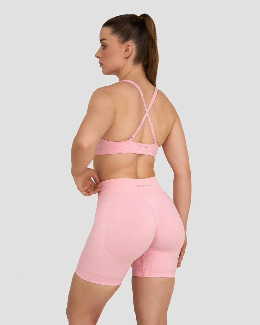 Elevate™ Sculpting Medium Impact Multiway Bra | Cotton Pink