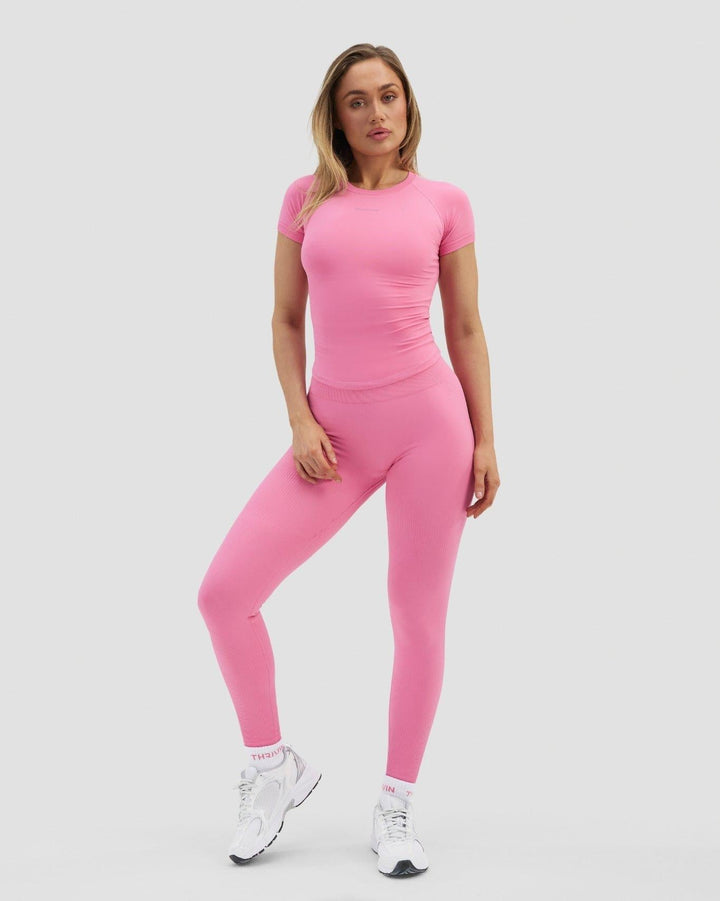 Elevate™ Compression T-Shirt | Bubble Pink