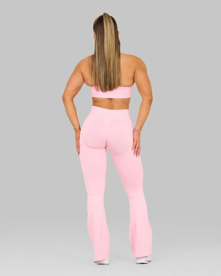 Elevate™ Sculpting Mid V-Waist Flare Leggings | Candy Pink