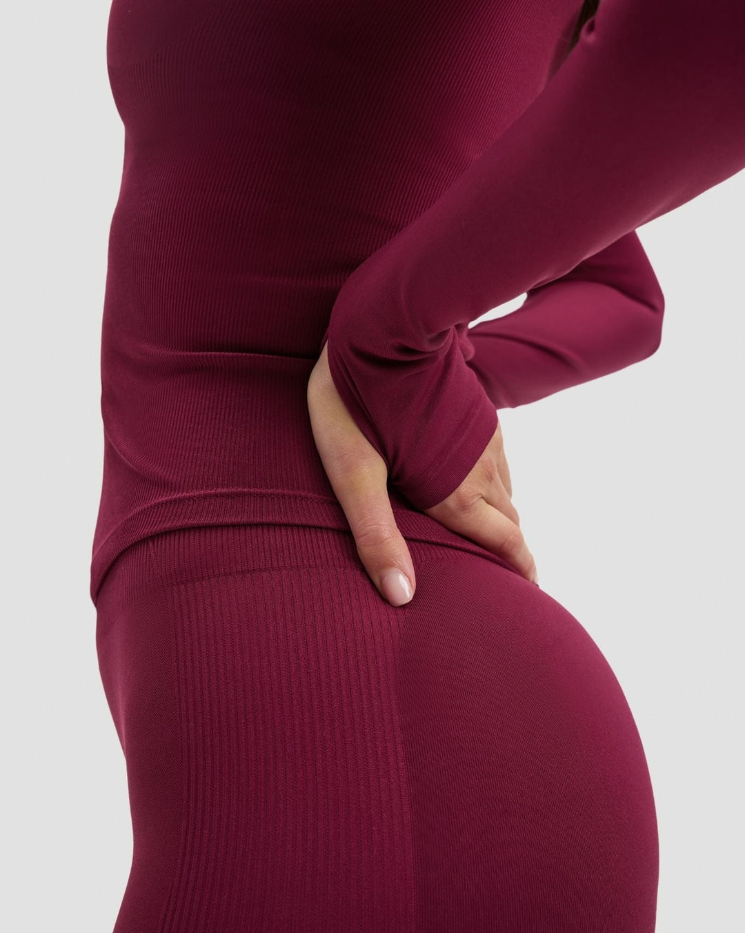 Elevate™ Compression Long Sleeve Jacket | Cherry Berry