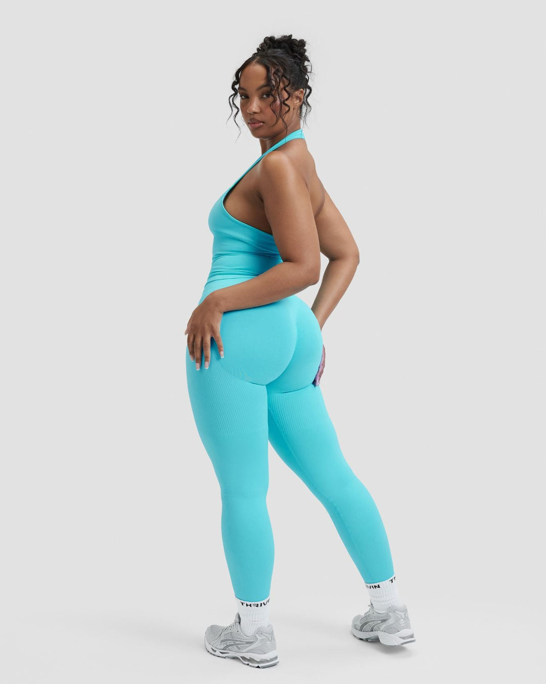 Elevate™ Sculpting Seamless Halterneck Top | Clear Tides