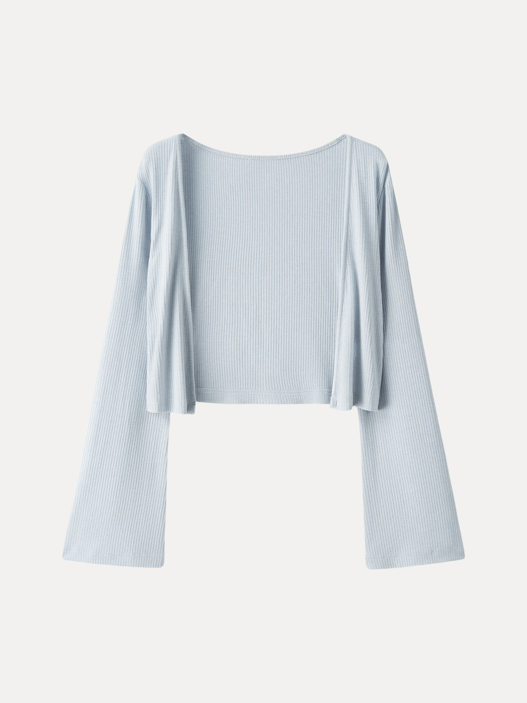 Soft Bell Sleeve Cropped Cardigan