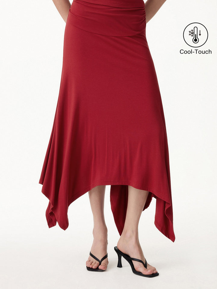 CoolTouch Handkerchief Hem Ankled Skirt