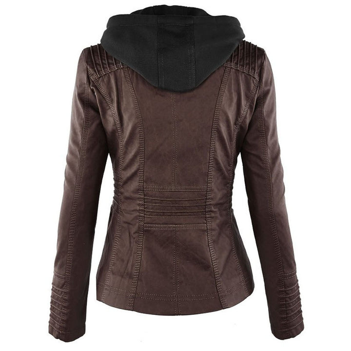 The Brooklyn™ | Hooded Leather Jacket